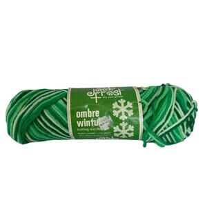 Vintage Jack Frost Wintuk Yarn 104 Green Ombre 3oz.